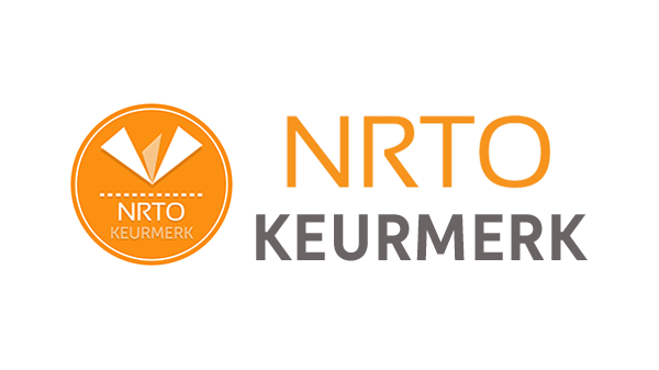 Logo NRTO Keurmerk Logo keurmerk NRTO Nederlandse Raad voor Training en Opleiding in kleur op transparante achtergrond - 600 * 337 pixels